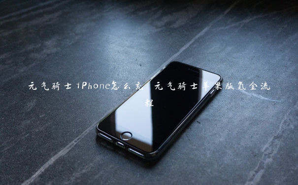 元气骑士iPhone怎么充 元气骑士苹果版氪金流程